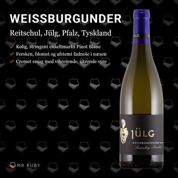 2019 Weissburgunder Reitschul, Weingut Jülg, Pfalz, Tyskland